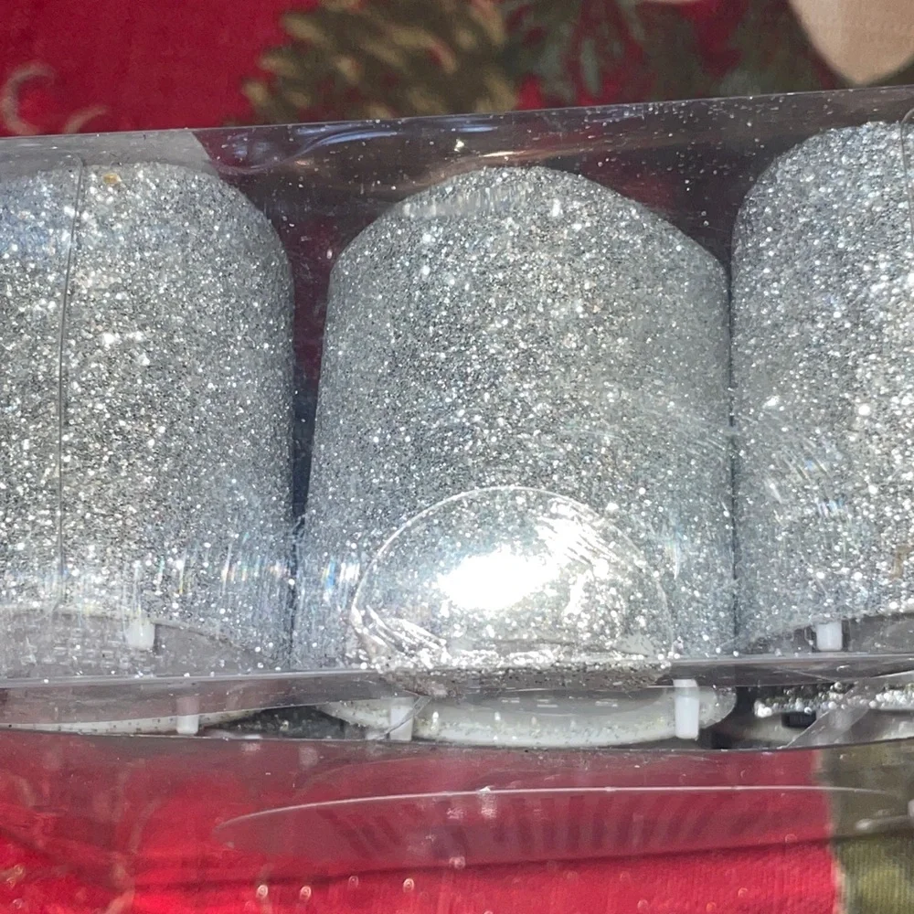 NEW Silver Flameless LED Votive Candles - 9 Pack
